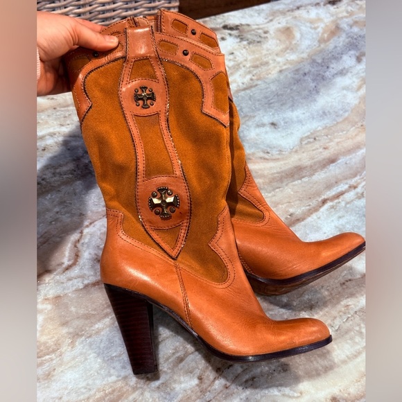 Women’s MIRANDA LAMBERT Candice western suede/leather boots- Size 6 - Picture 3 of 8